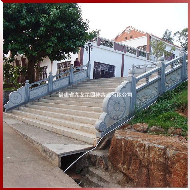 寺廟石雕欄桿圖片